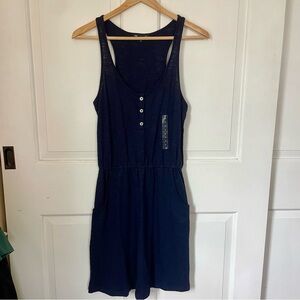 Gap Navy Sleeveless Button-Front Dress NWOT